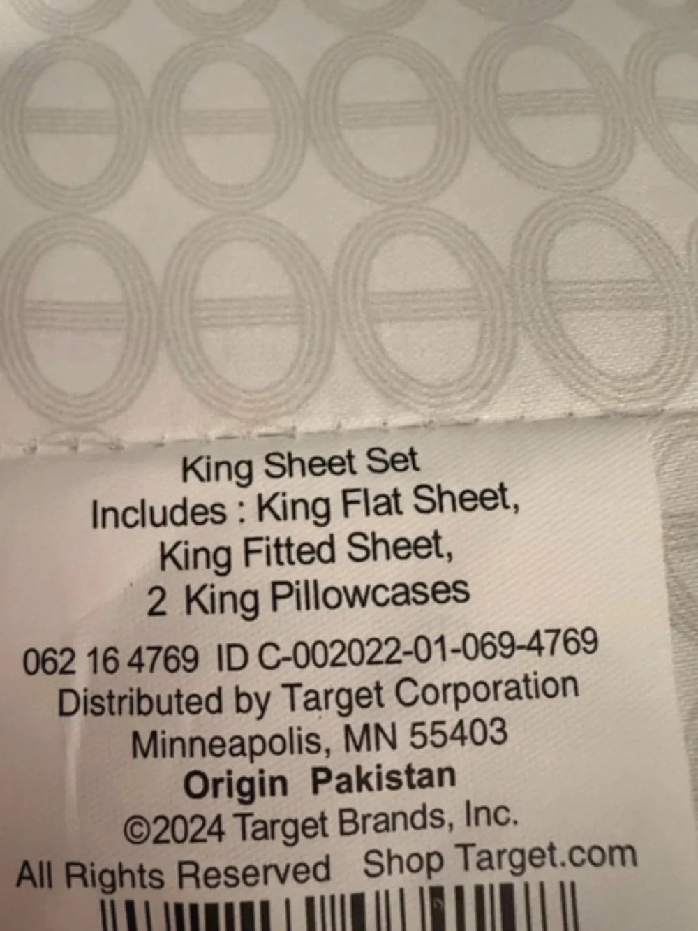 King Sheet Set in Light Gray